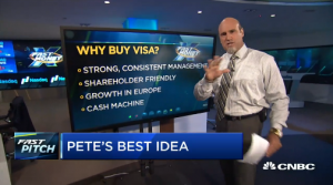 Pete Najarian Likes VISA $V