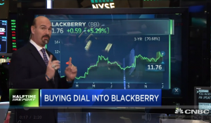 $BB call prices double overnight