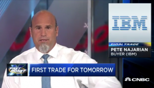 $IBM calls soar in one-day trade