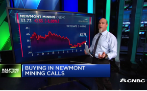 $NEM calls glitter overnight