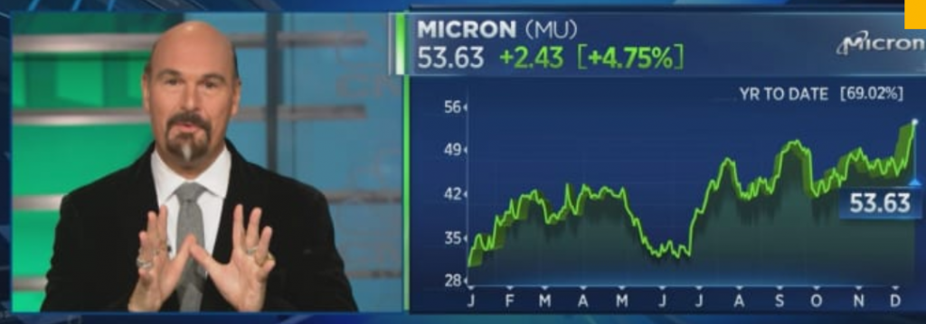 $MU bulls triple their money