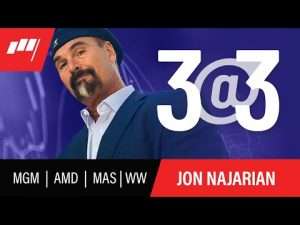 3@3 with Jon Najarian – July 30, 2021 – MGM, MAS, AMD, WW