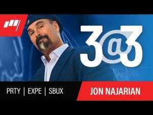 3@3 With Jon Najarian – October 29- $PRTY $EXPE $SBUX
