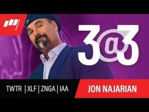 3@3 With Jon Najarian – January 6 – $TWTR $XLF $ZNGA $IAA