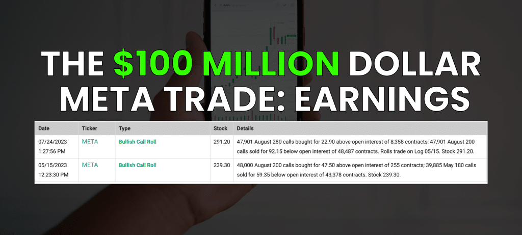Massive META Earnings Trade — $100 Million on the Line